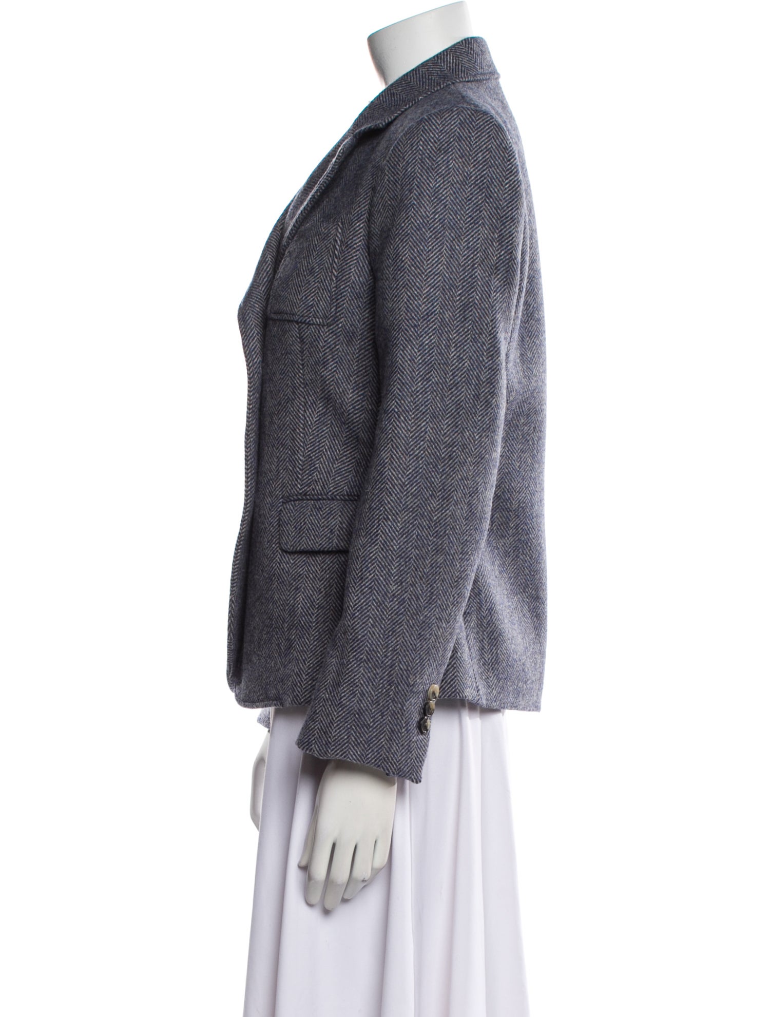 Loewe Wool Houndstooth Print Blazer