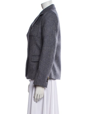 Loewe Wool Houndstooth Print Blazer