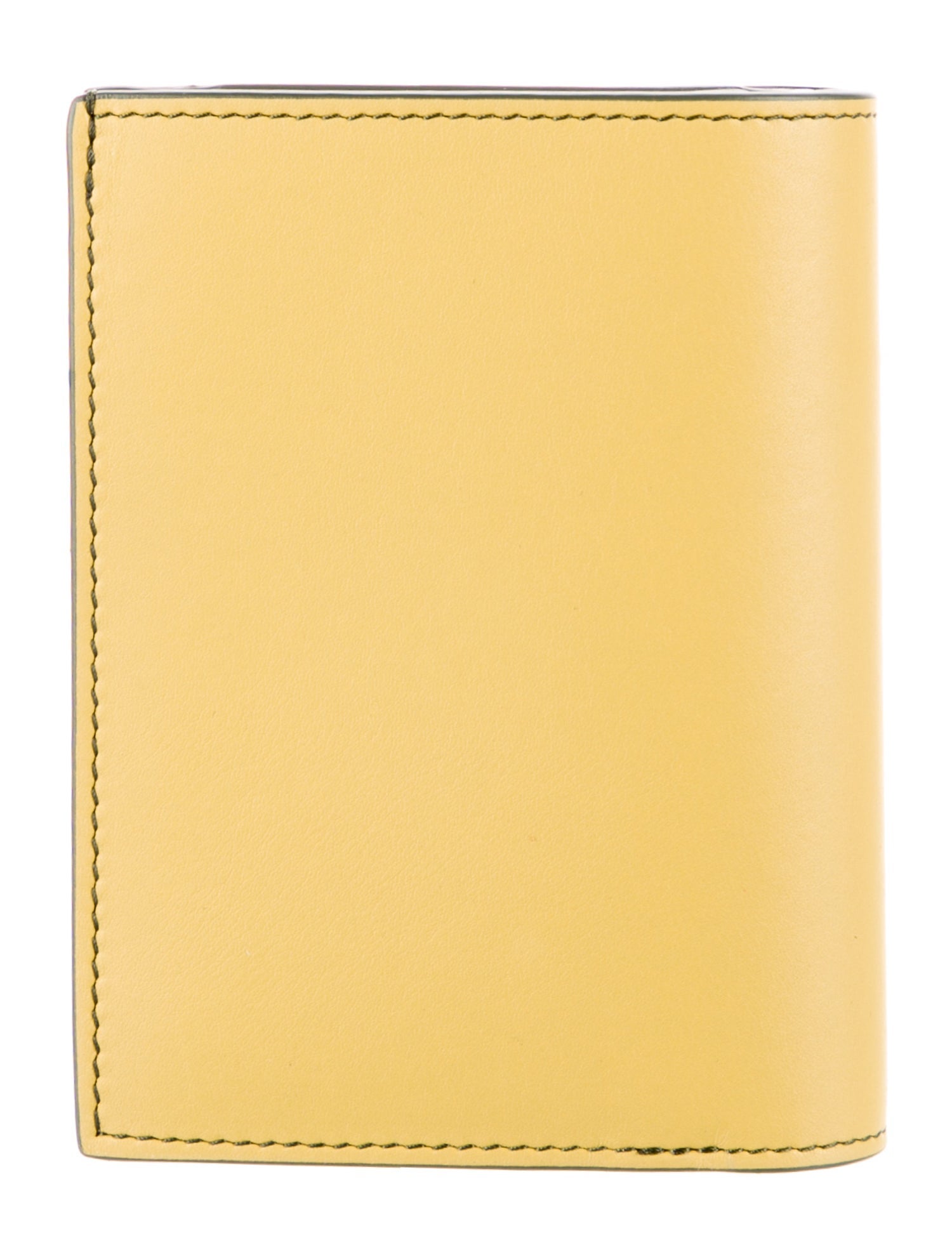 Loewe Leather Colorblock Pattern Wallet