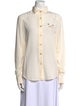 Loewe Silk Long Sleeve Button-Up Top