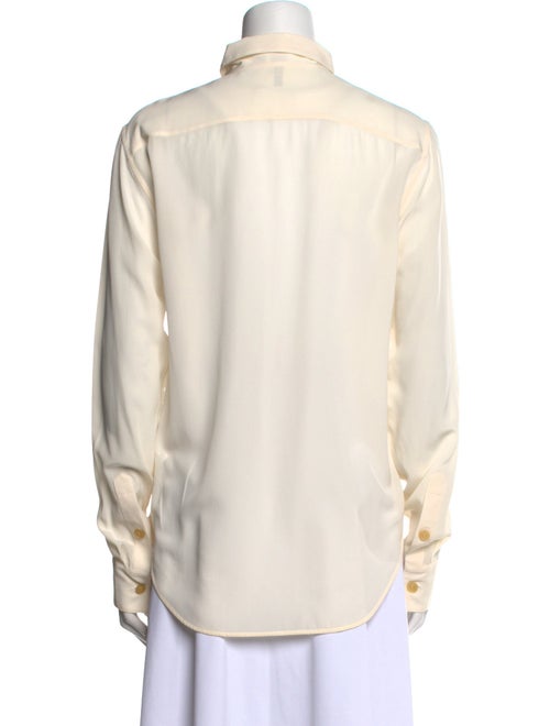 Loewe Silk Long Sleeve Button-Up Top