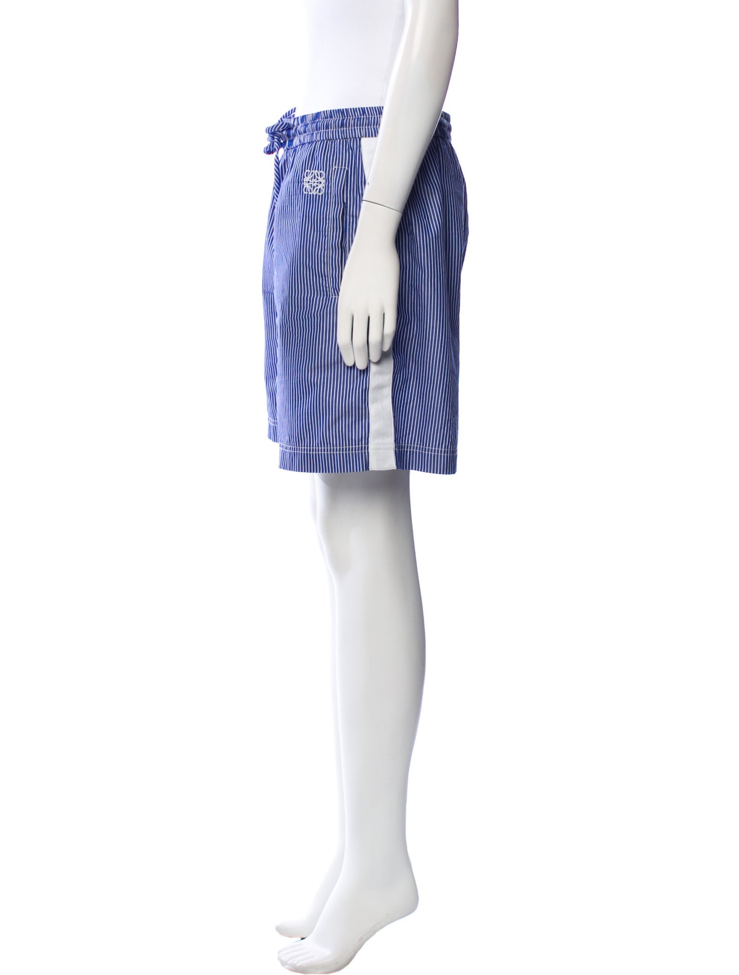 Loewe Striped Knee-Length Shorts