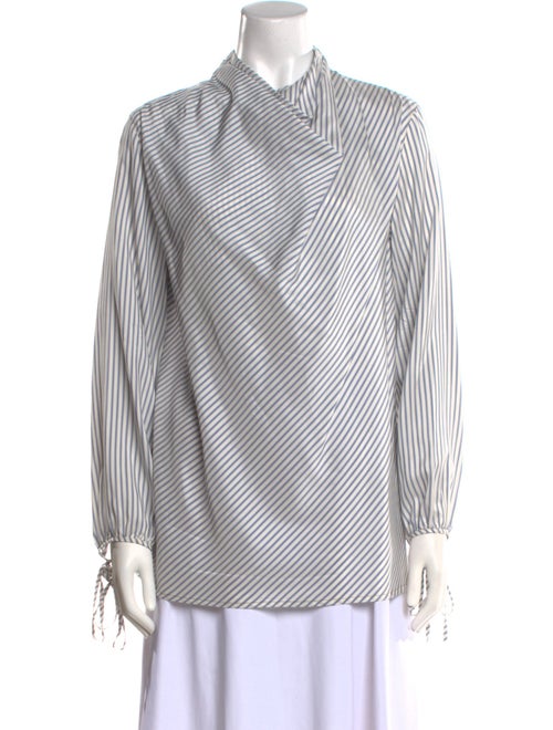 Loewe Silk Striped Button-Up Top