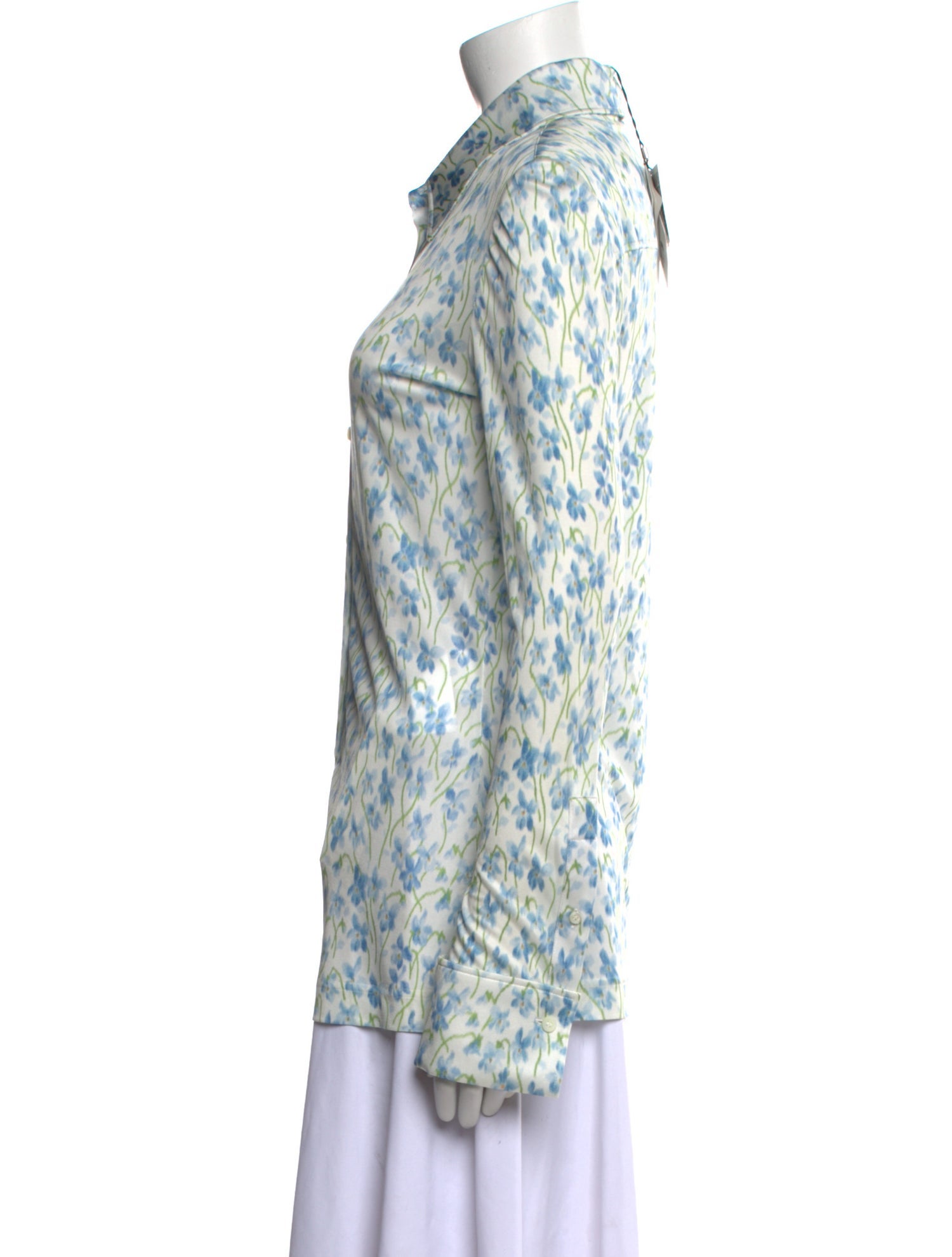 Loewe Printed Long Sleeve Button-Up Top w/ Tags