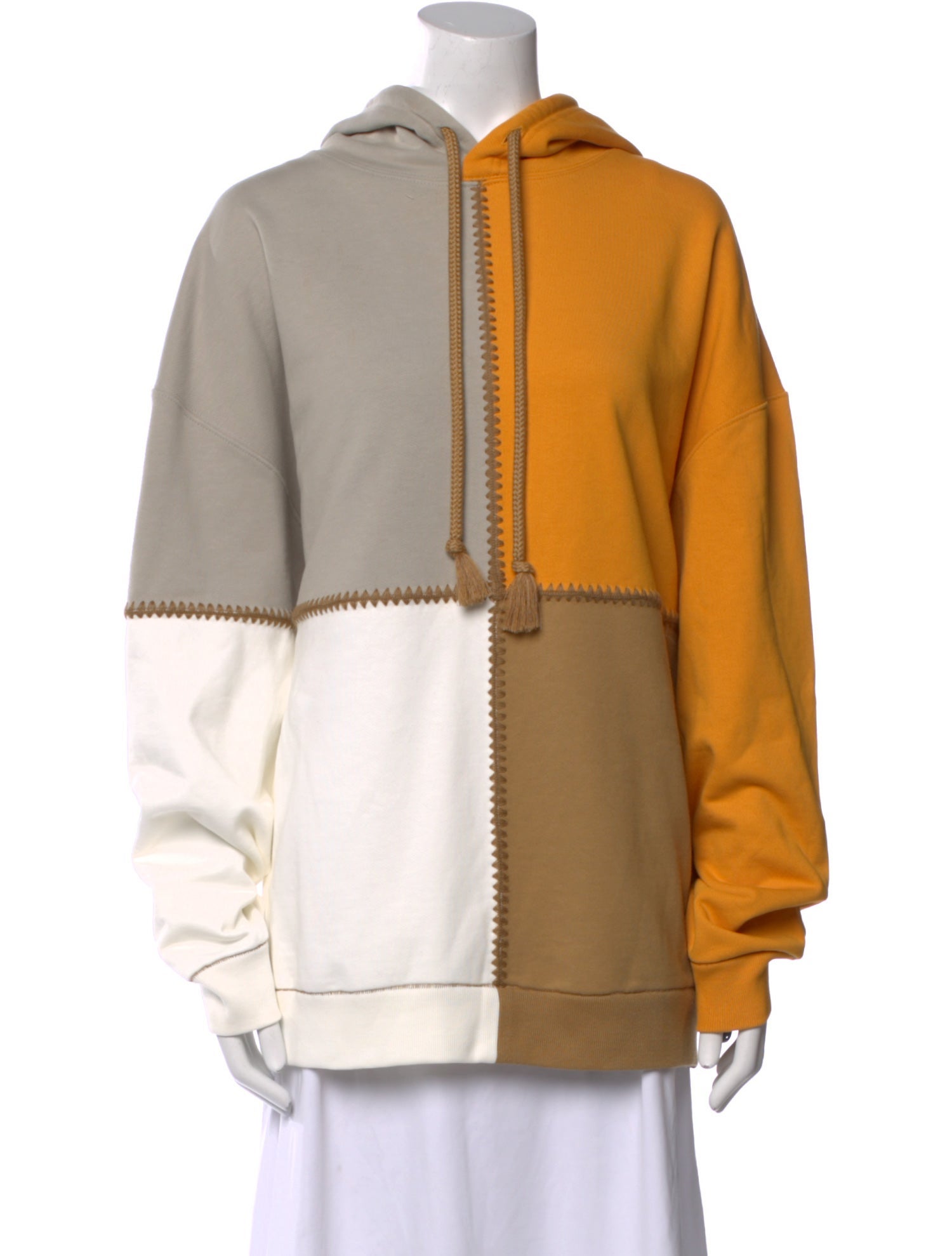 Loewe Colorblock Pattern Crew Neck Hoodie w/ Tags