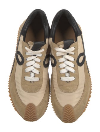 Loewe Suede Printed Athletic Sneakers