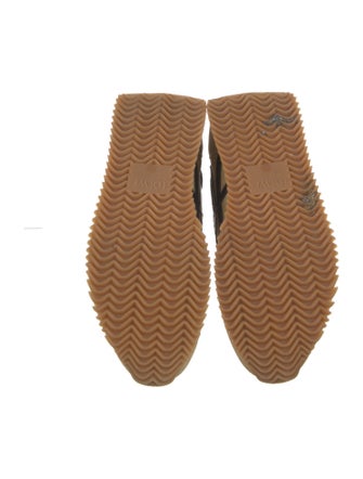 Loewe Suede Printed Athletic Sneakers