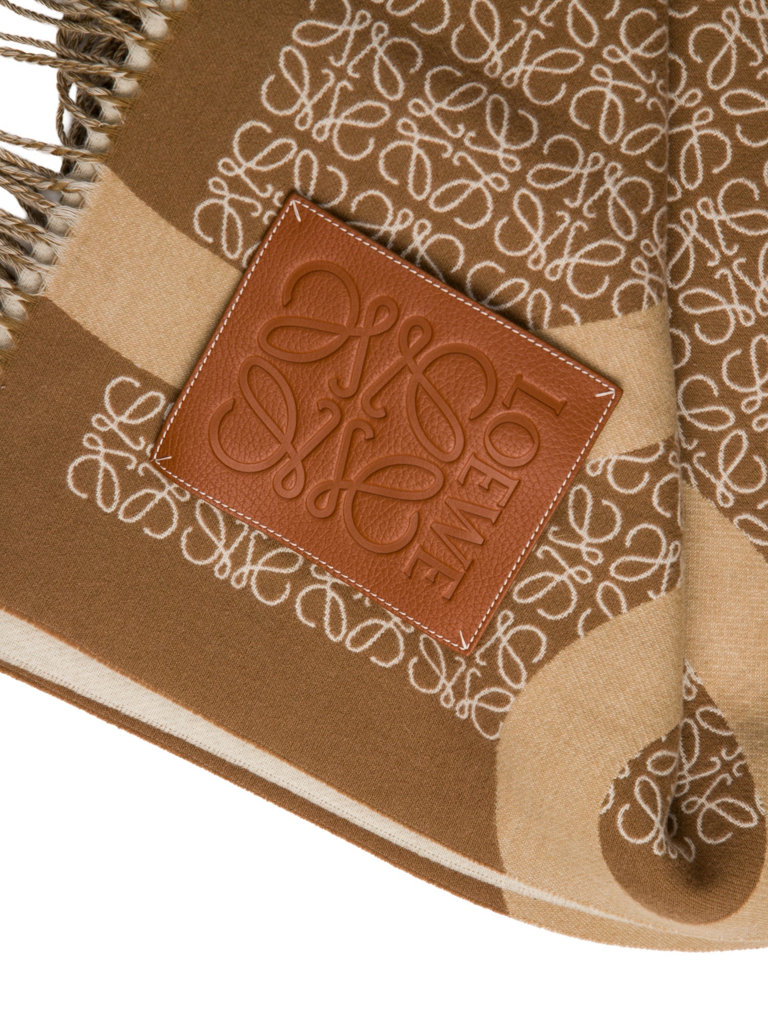 Loewe Anagram Wool Throw Blanket