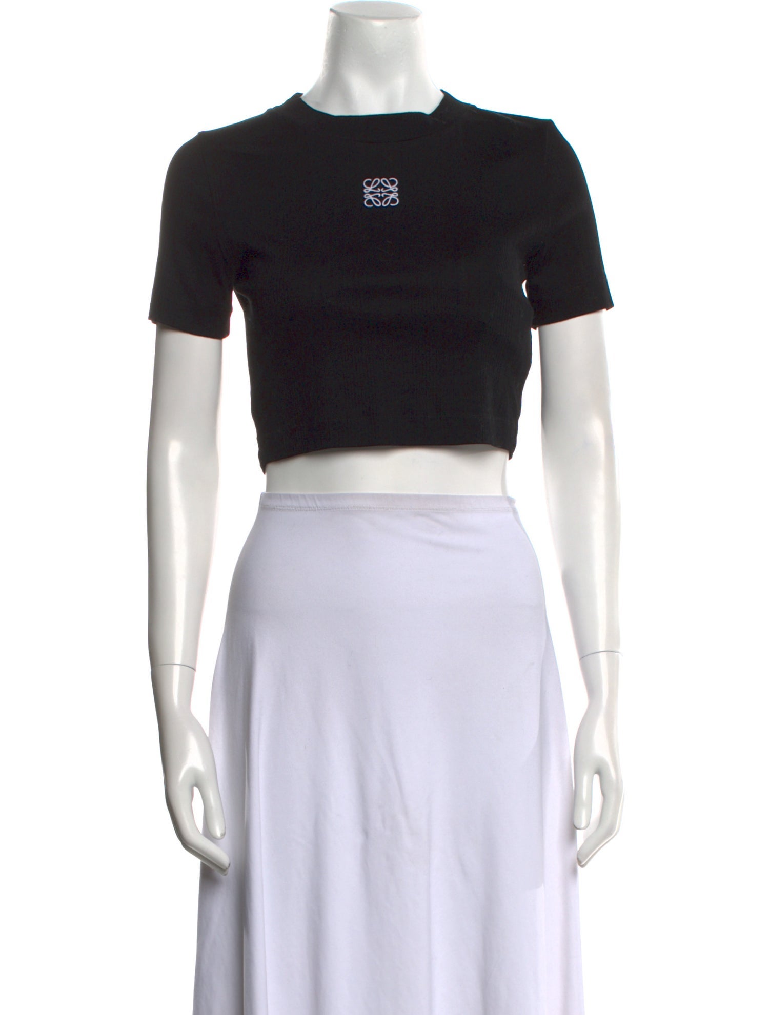 Loewe Graphic Print Crew Neck Crop Top w/ Tags