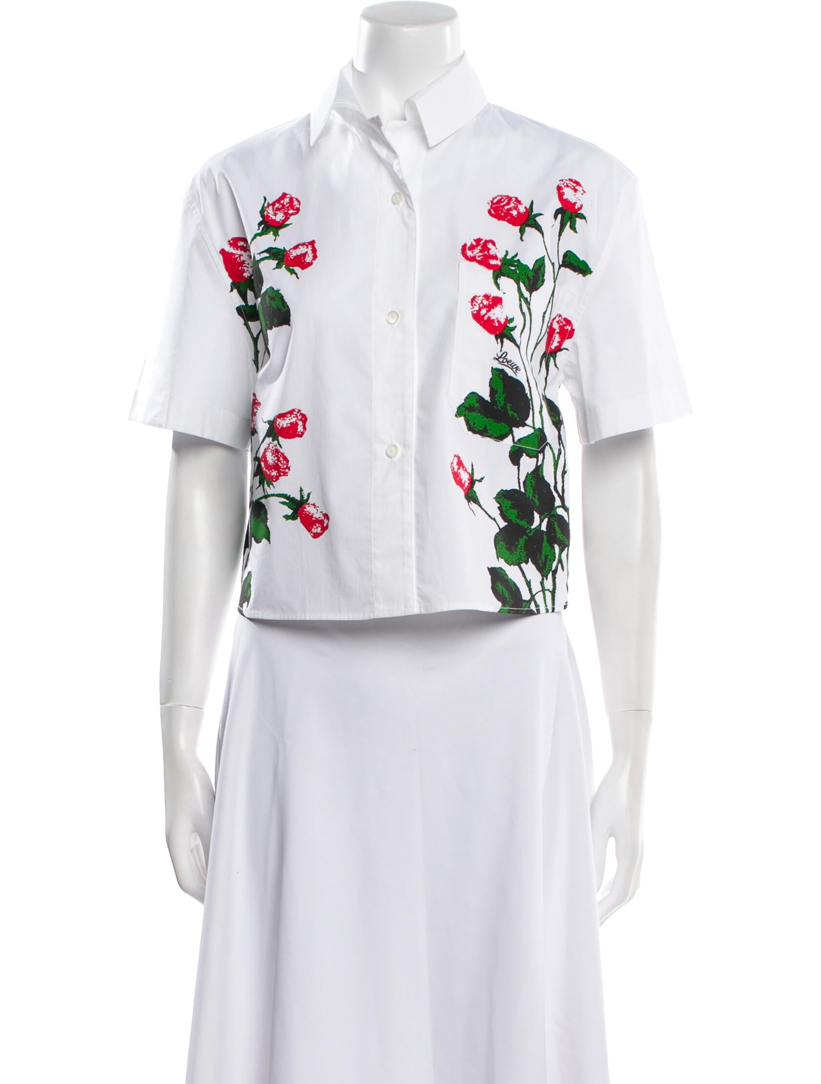 Loewe Paula's Ibiza Floral Print Floral Print Button-Up Top