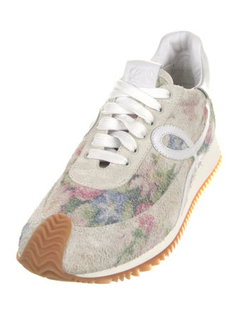 Loewe Suede Printed Athletic Sneakers