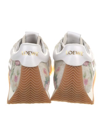 Loewe Suede Printed Athletic Sneakers