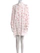 Loewe Floral Print Asymmetric Long Sleeve Floral Print Tunic