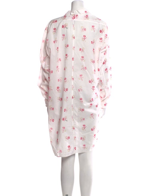 Loewe Floral Print Asymmetric Long Sleeve Floral Print Tunic