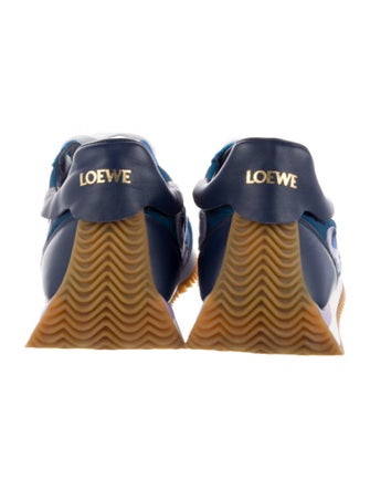Loewe Suede Colorblock Pattern Athletic Sneakers