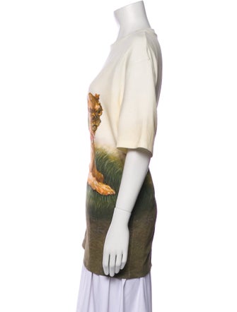 Loewe Graphic Print Scoop Neck T-Shirt