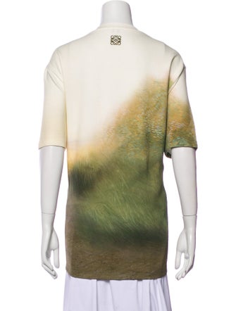 Loewe Graphic Print Scoop Neck T-Shirt