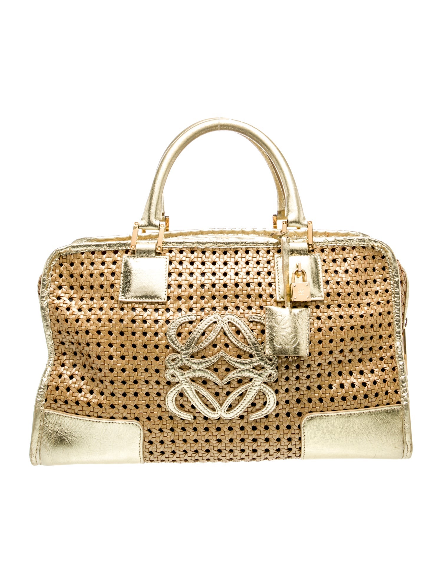 Loewe Raffia Top Handle Bag