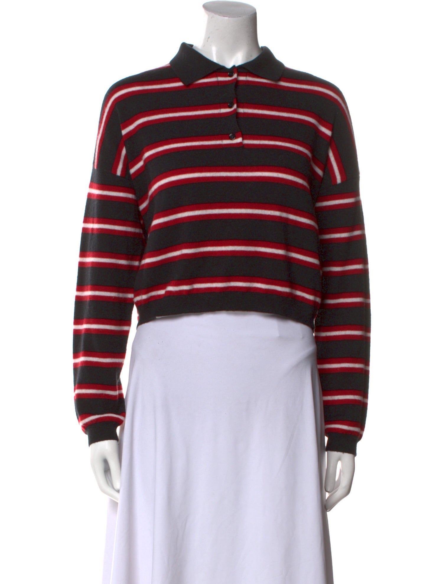 Loewe Wool Striped Crop Top