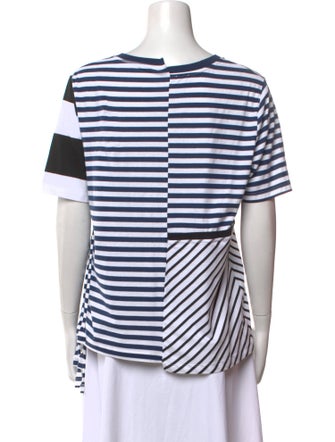 Loewe Fringe Multi-Border Striped T-Shirt