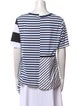 Loewe Fringe Multi-Border Striped T-Shirt