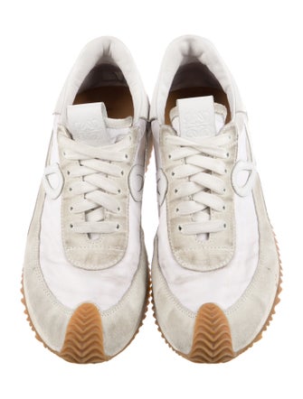 Loewe Nylon Colorblock Pattern Athletic Sneakers