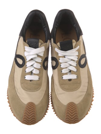 Loewe Suede Printed Athletic Sneakers