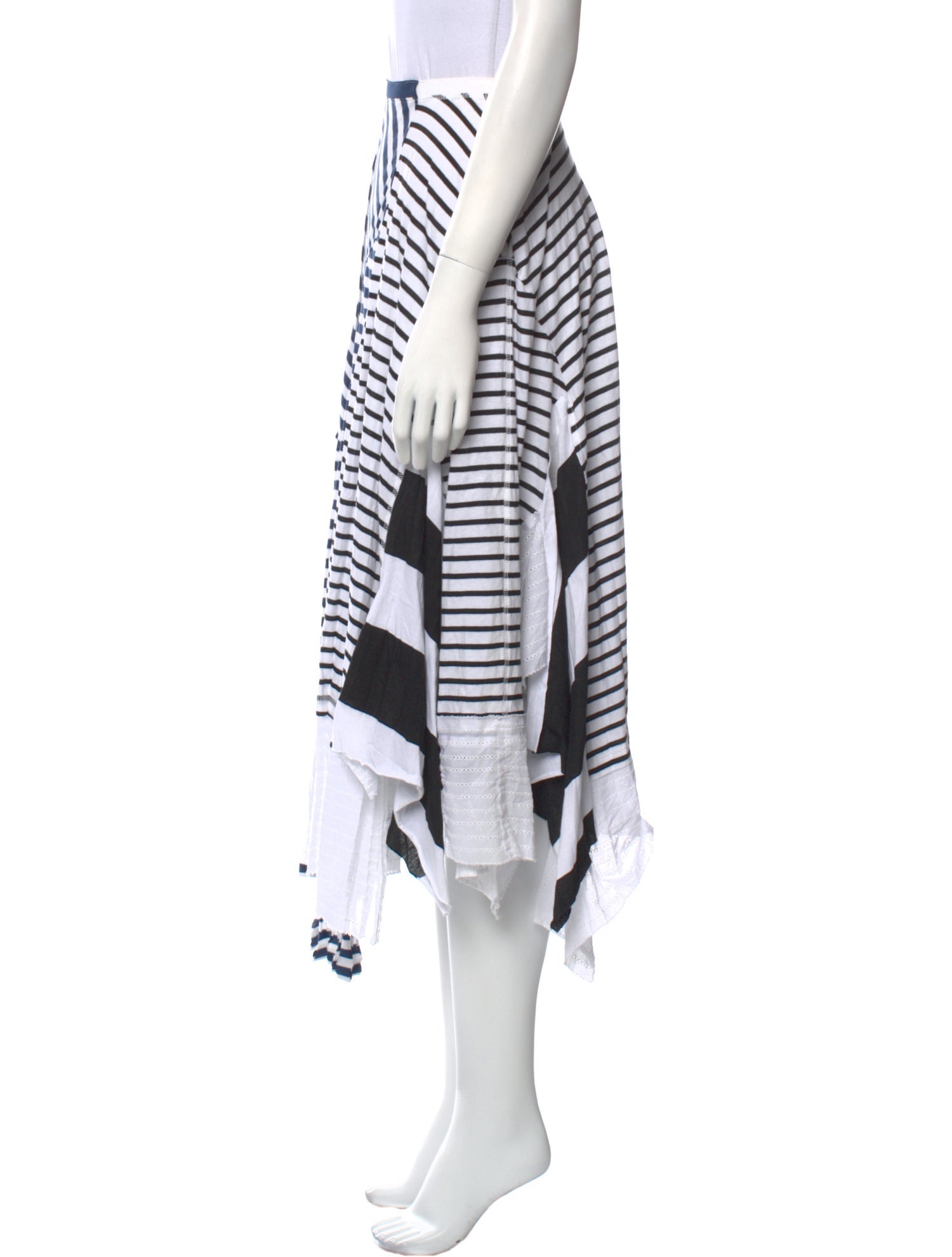 Loewe Striped Midi Length Skirt