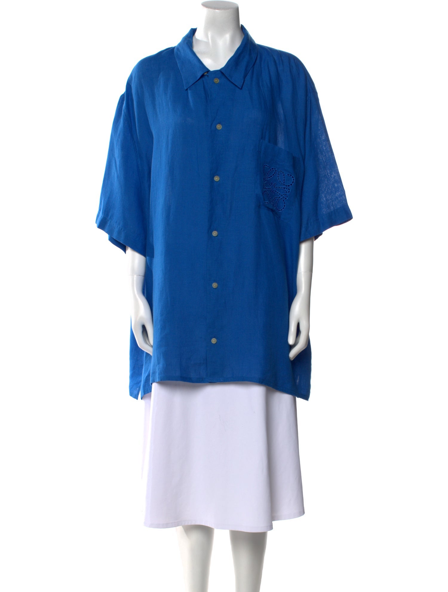 Loewe Paula's Ibiza Linen Three-Quarter Sleeve Tunic w/ Tags