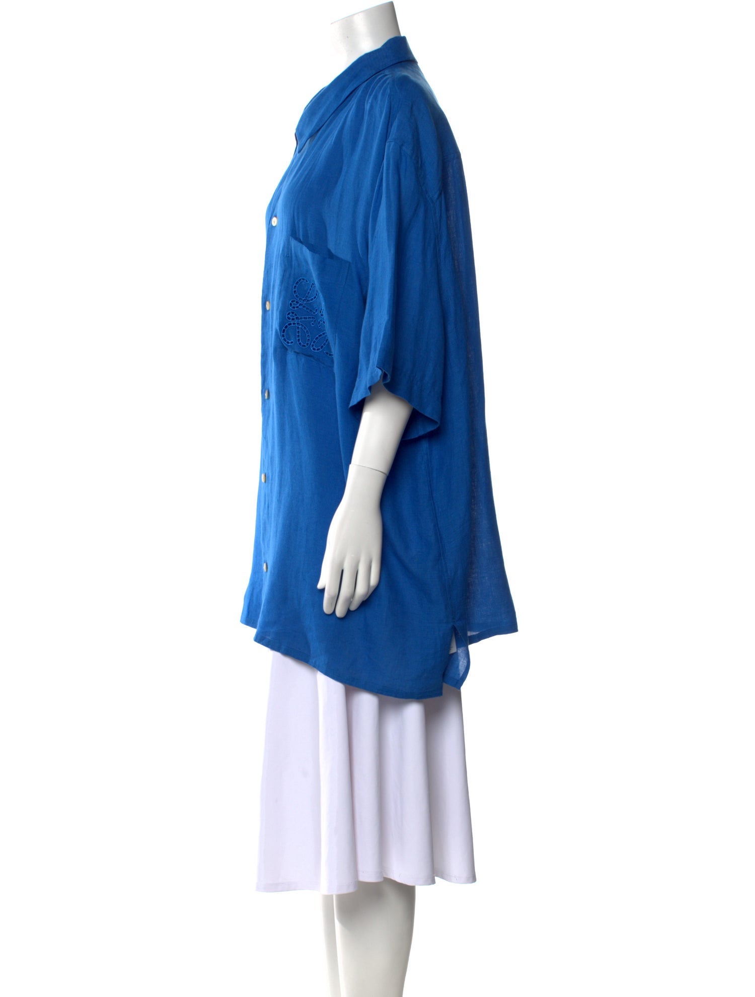 Loewe Paula's Ibiza Linen Three-Quarter Sleeve Tunic w/ Tags