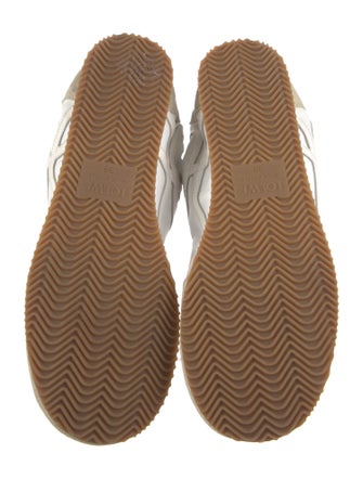 Loewe Suede Colorblock Pattern Sneakers