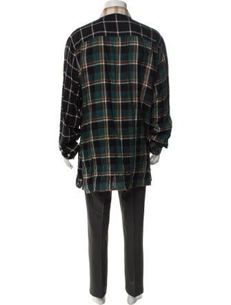 Loewe Signature Logo Flannel Patchwork Shirt