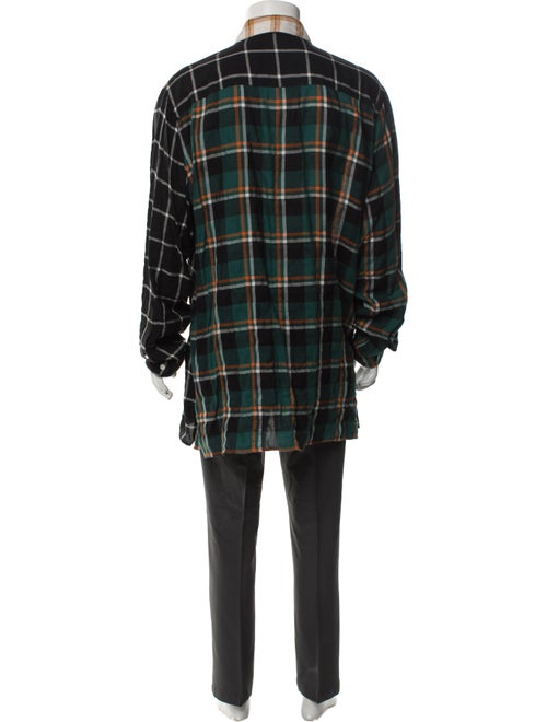 Loewe Signature Logo Flannel Patchwork Shirt