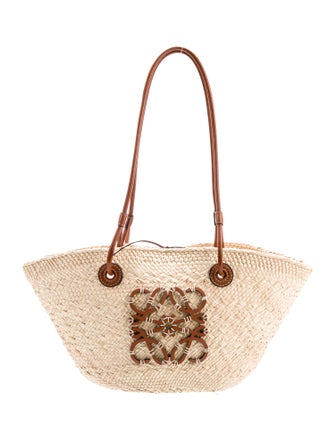 Loewe Raffia Basket Small