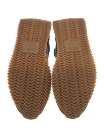 Loewe Suede Leather Trim Embellishment Athletic Sneakers