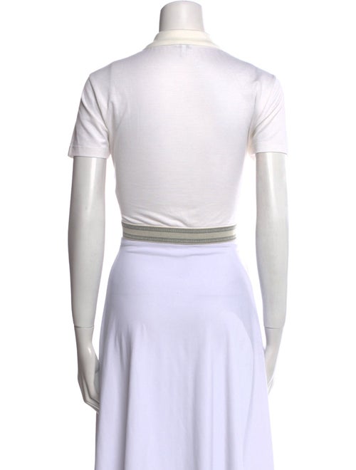 Loewe Silk Short Sleeve Crop Top