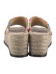 Loewe Floral Print Embroidered Accent Espadrilles