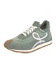 Loewe Suede Colorblock Pattern Sneakers