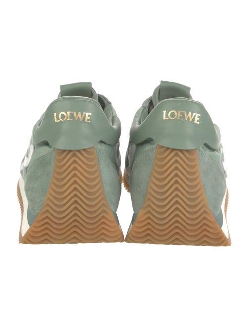 Loewe Suede Colorblock Pattern Sneakers
