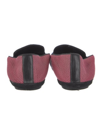 Loewe Striped Grosgrain Trim Loafers