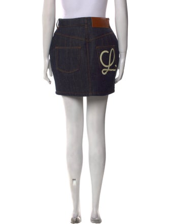 Loewe Denim Mini Skirt