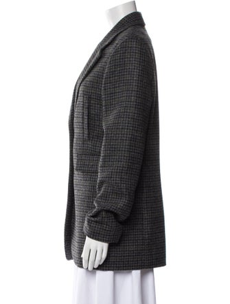 Loewe Wool Houndstooth Print Blazer