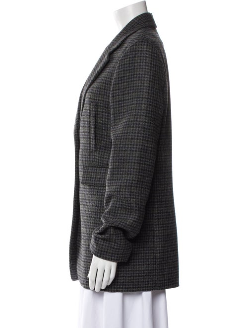 Loewe Wool Houndstooth Print Blazer