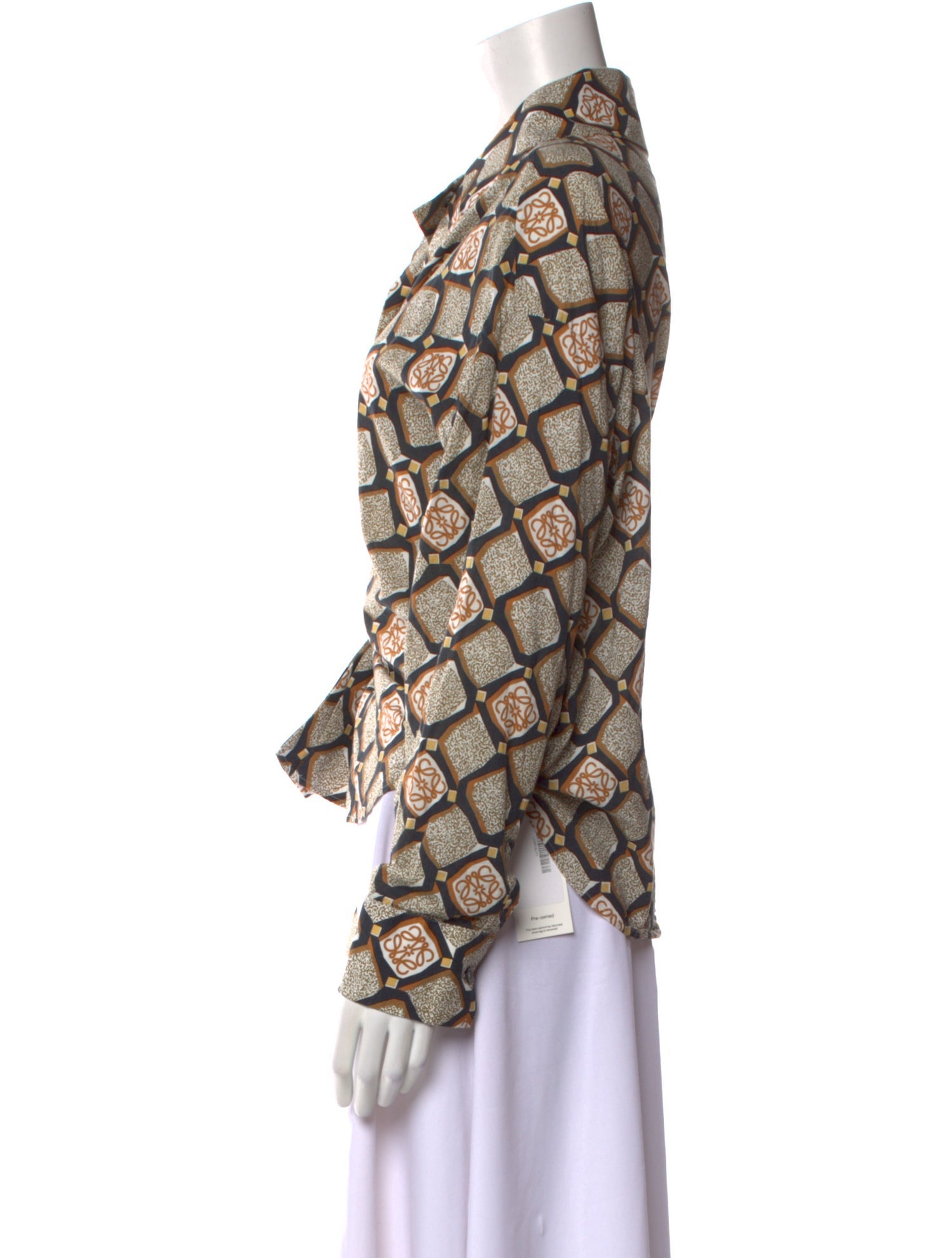 Loewe Anagram Printed Button-Up Top