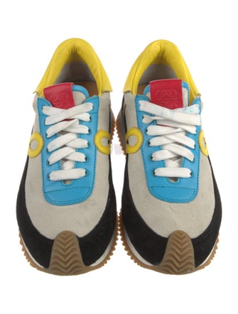 Loewe Suede Printed Athletic Sneakers