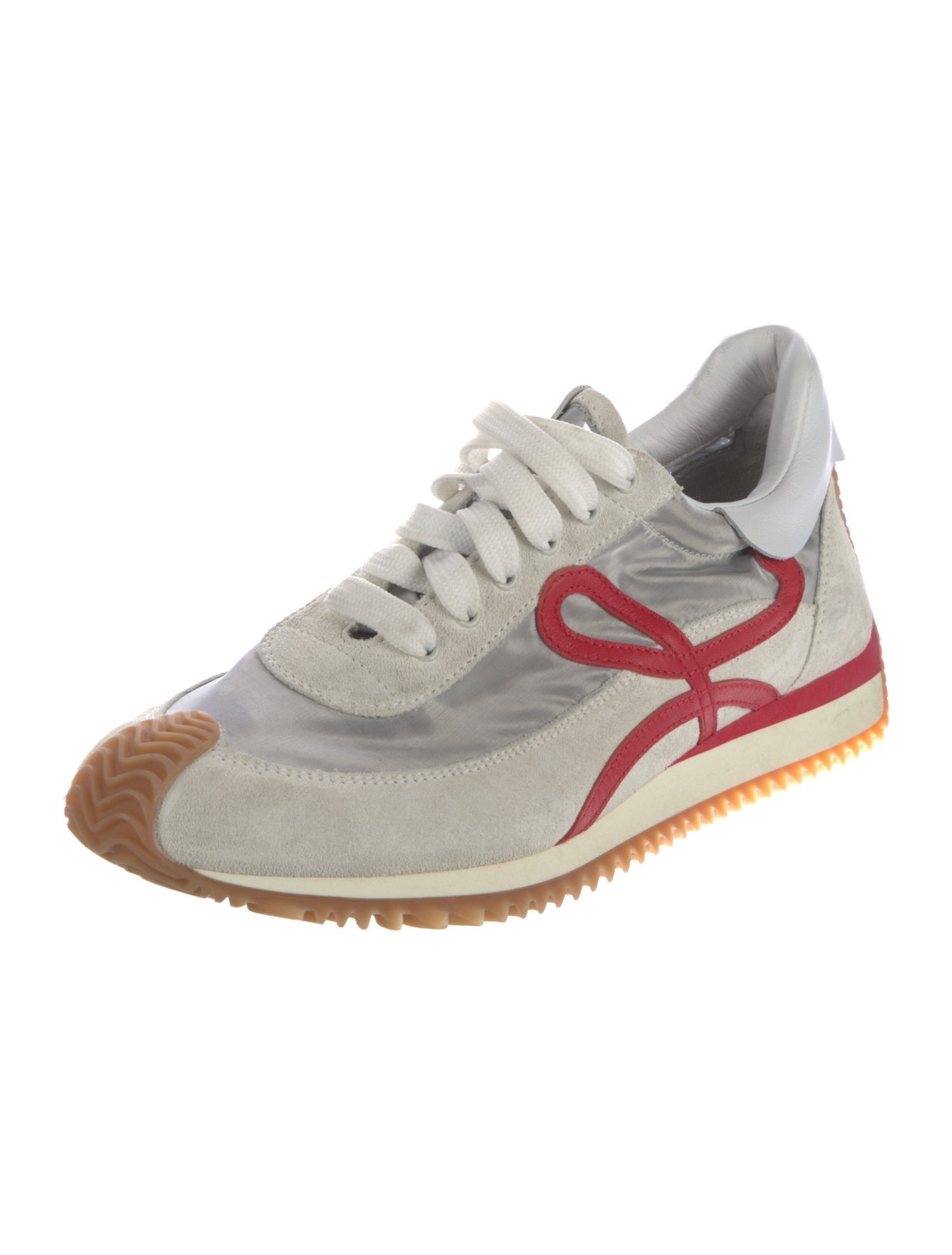 Loewe Suede Printed Athletic Sneakers