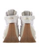Loewe Suede Embroidered Accent Wedge Sneakers