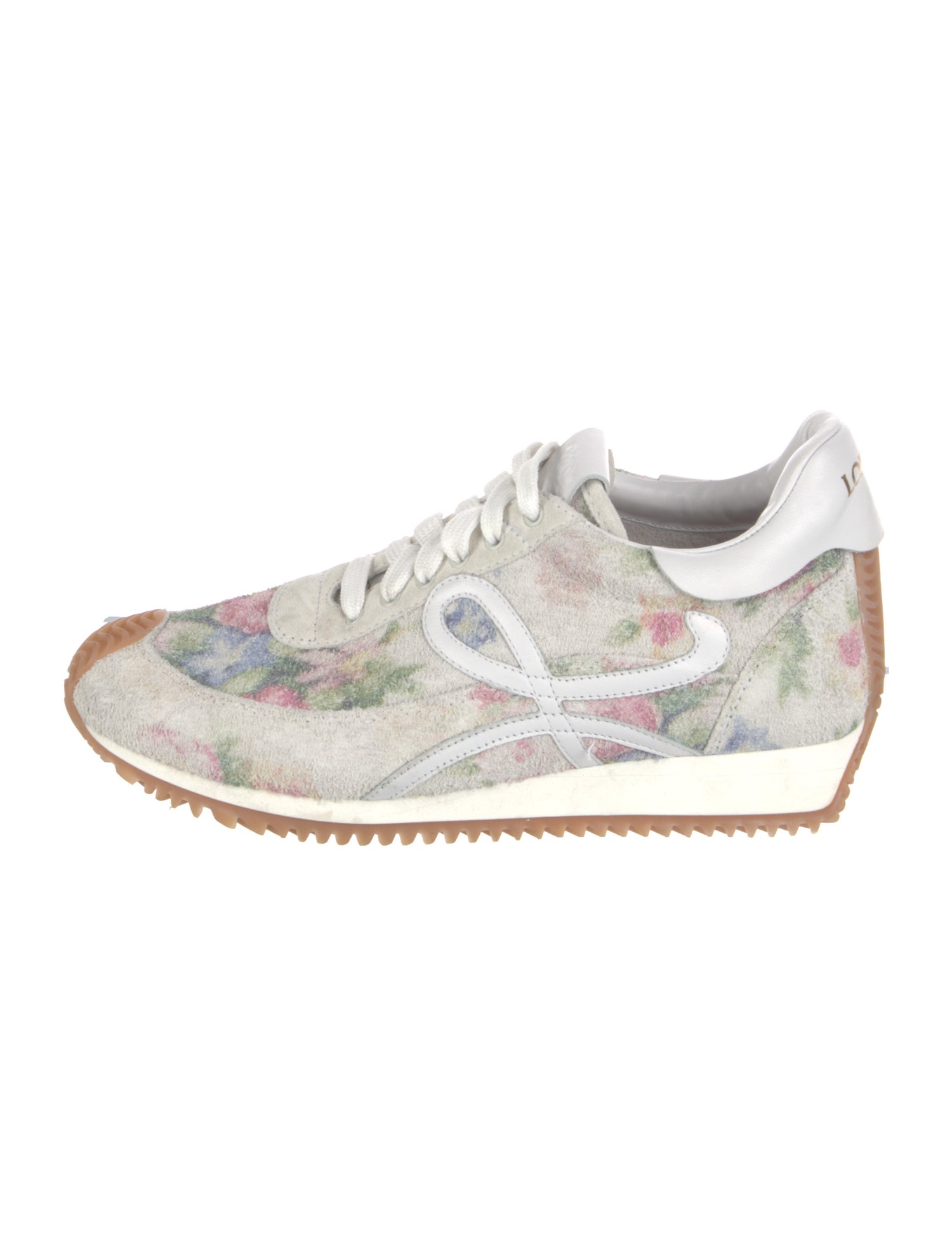 Loewe Suede Printed Athletic Sneakers