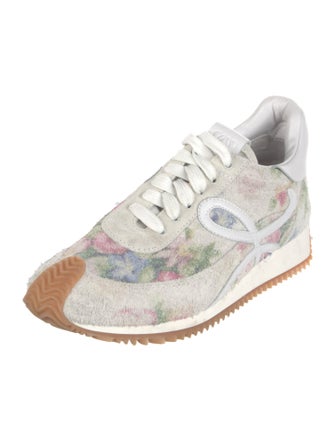Loewe Suede Printed Athletic Sneakers