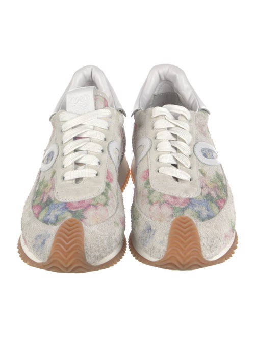 Loewe Suede Printed Athletic Sneakers